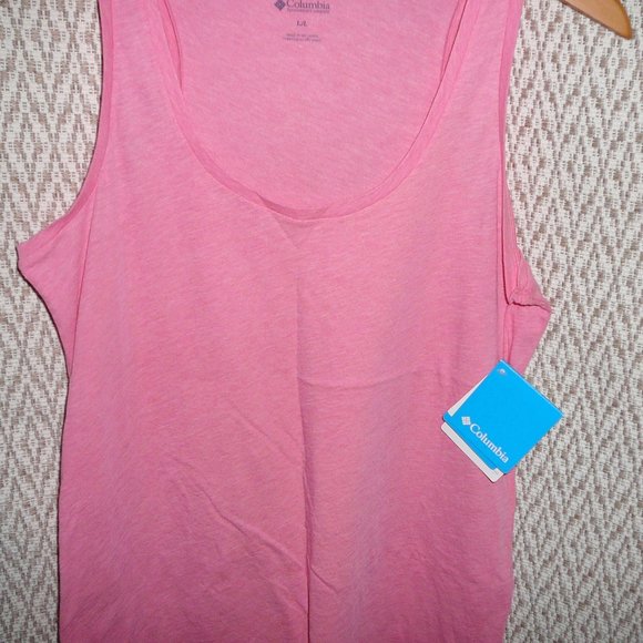 NWT Columbia Sleeveless Tank Top T-Shirt Pink Size L - Picture 4 of 8
